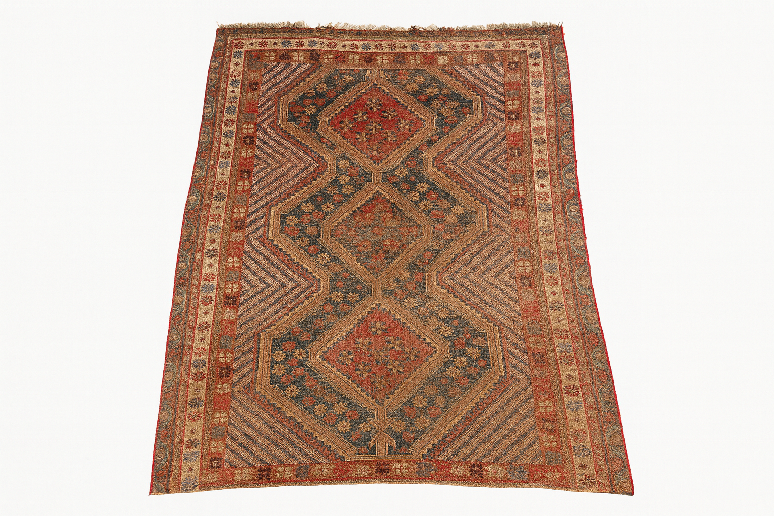 Tapis turkmène ancien – Boukhara XIXᵉ siècle – 149 × 116 cm – Fait main en laine